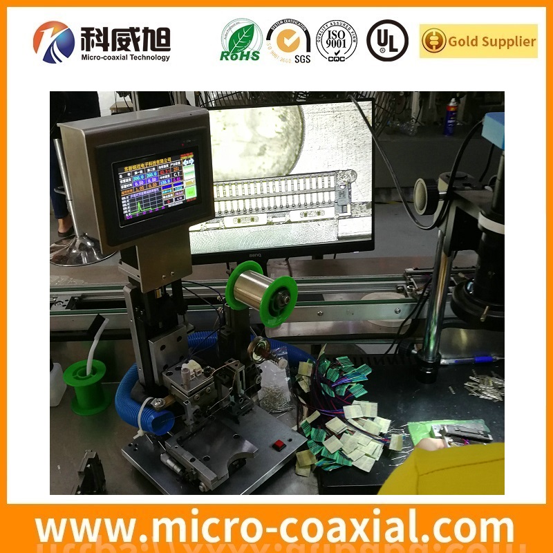 IPEX micro coax cable Fine wire Fine Pitch micro coax cable assembly ble CCD online testing produce