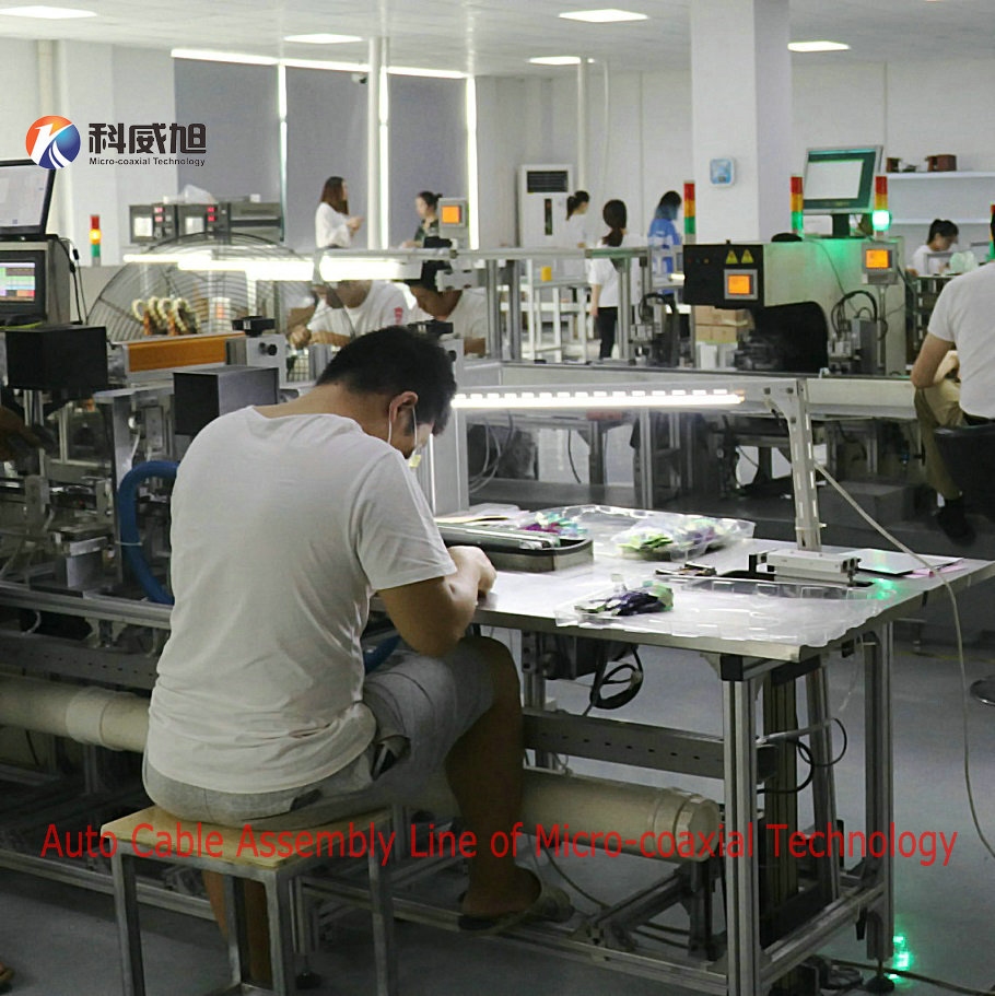 Micro-coaxial Technology auto cable assembly line