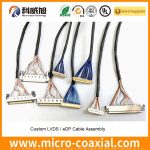 Custom Micro coax cable Fine Pitch fine wire micro coax Assemblies