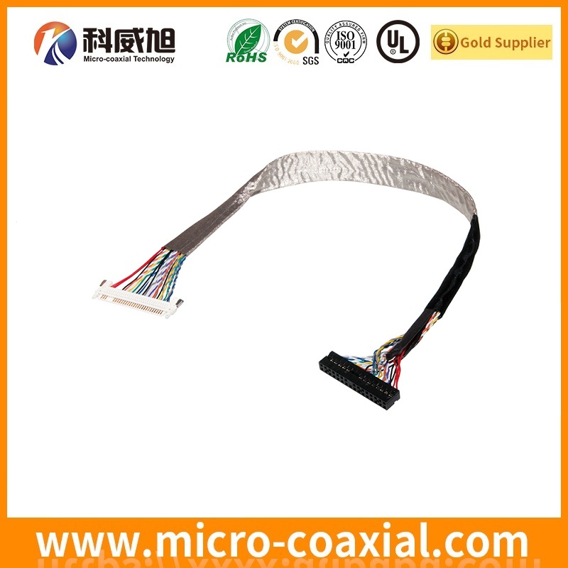 Built DF36A-50P-SHL micro flex coaxial LVDS cable I-PEX 2679-050-10 LVDS eDP cable Manufacturing plant