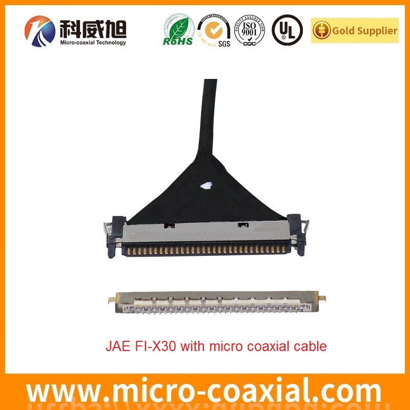 Built I-PEX 20323-050E-12 micro flex coaxial LVDS cable I-PEX 2453-0411 LVDS eDP cable factory