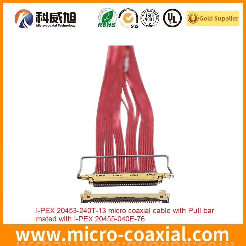 Built I-PEX 20454-320T Fine Micro Coax LVDS cable I-PEX 20374-R40E-31 LVDS eDP cable manufacturing plant