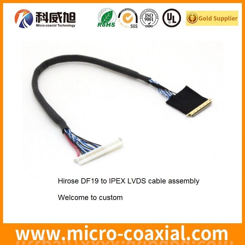 Built I-PEX 20728-040T-01 Micro-Coax LVDS cable I-PEX 20320 LVDS eDP cable factory