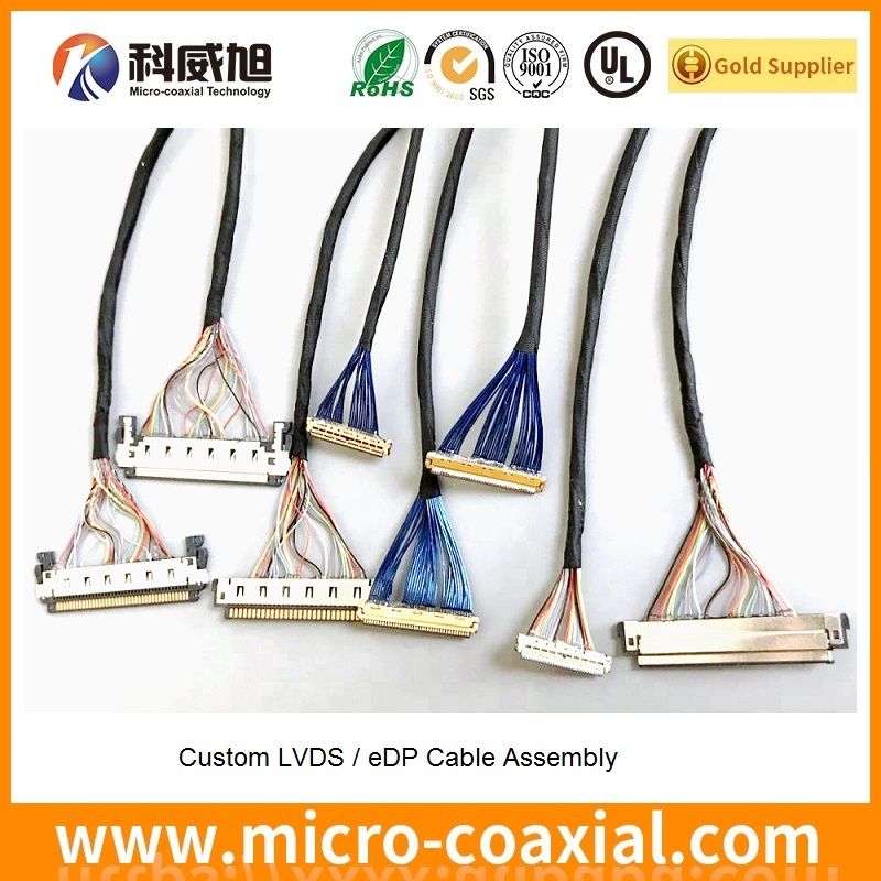 Built I-PEX 20878-040T-01 micro-coxial LVDS cable I-PEX 20338-Y30T-01F LVDS eDP cable manufacturer