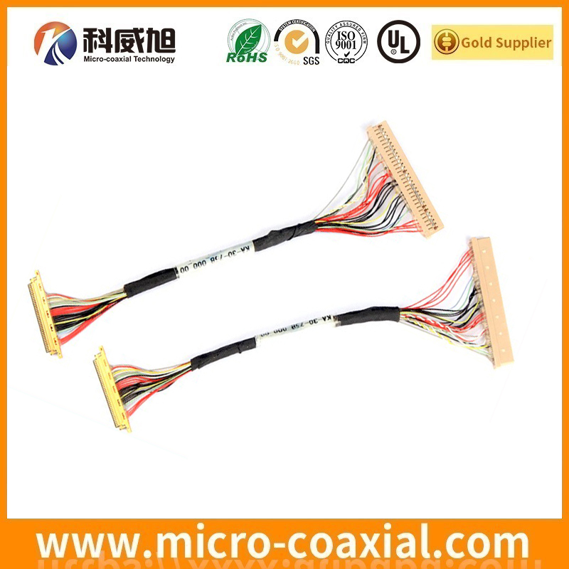 Built USLS00-34-A board-to-fine coaxial LVDS cable I-PEX 20323-050E-12 LVDS eDP cable Vendor