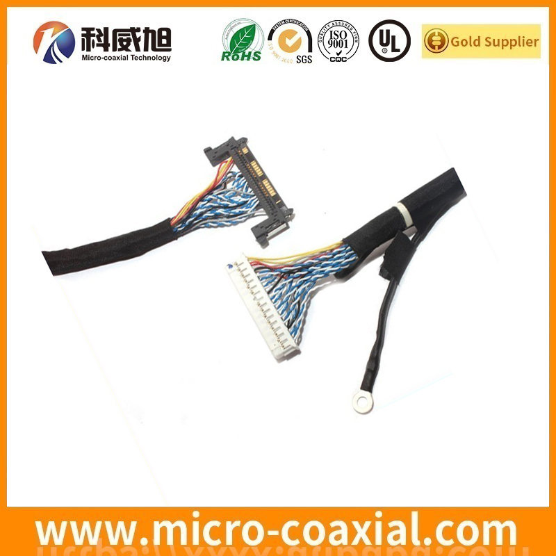 Custom 2023344-3 micro-miniature coaxial LVDS cable I-PEX 20421-051T LVDS eDP cable supplier