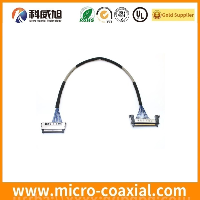 Custom DF80-30P-SHL ultra fine LVDS cable I-PEX 20143-050E-20F LVDS eDP cable factory