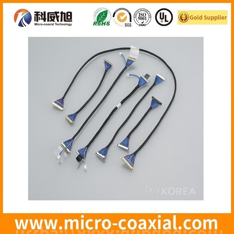 Custom DF81-50P-SHL Fine Micro Coax LVDS cable I-PEX 20680 LVDS eDP cable manufactory