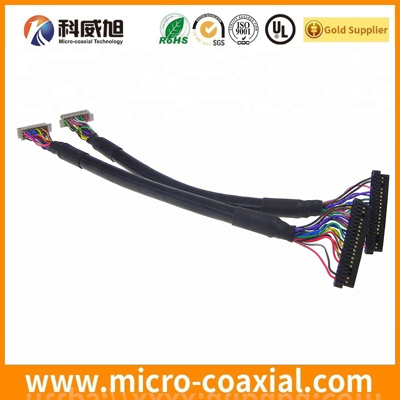 Custom FI-J40S-VF15N-R3000 fine pitch harness LVDS cable I-PEX 1968-0402 LVDS eDP cable Manufacturing plant