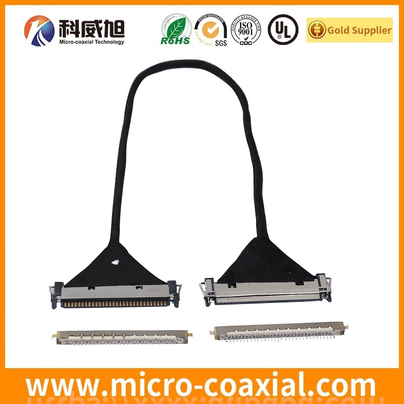 Custom FI-JW34C-BGB-SA-6000 MCX LVDS cable I-PEX 20525-212E-02 LVDS eDP cable provider