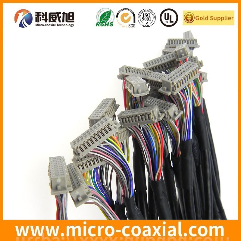 Custom FI-RE21S-HF-R1500 micro-coxial LVDS cable I-PEX 3398-0401-1 LVDS eDP cable manufacturer