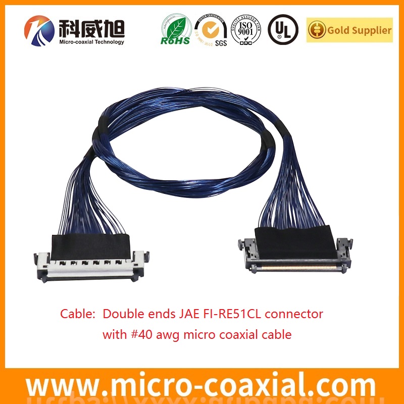 Custom FISE20C00109294-RK MCX LVDS cable I-PEX 20454-030T LVDS eDP cable Factory