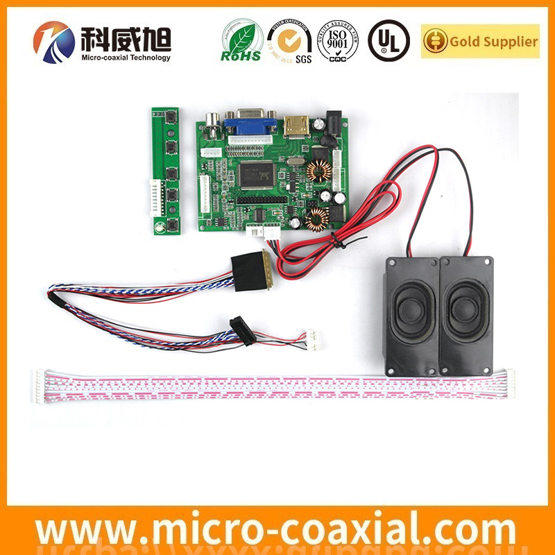 Custom FISE20C01110097-RK Fine Micro Coax LVDS cable I-PEX 20679-040T-01 LVDS eDP cable manufactory