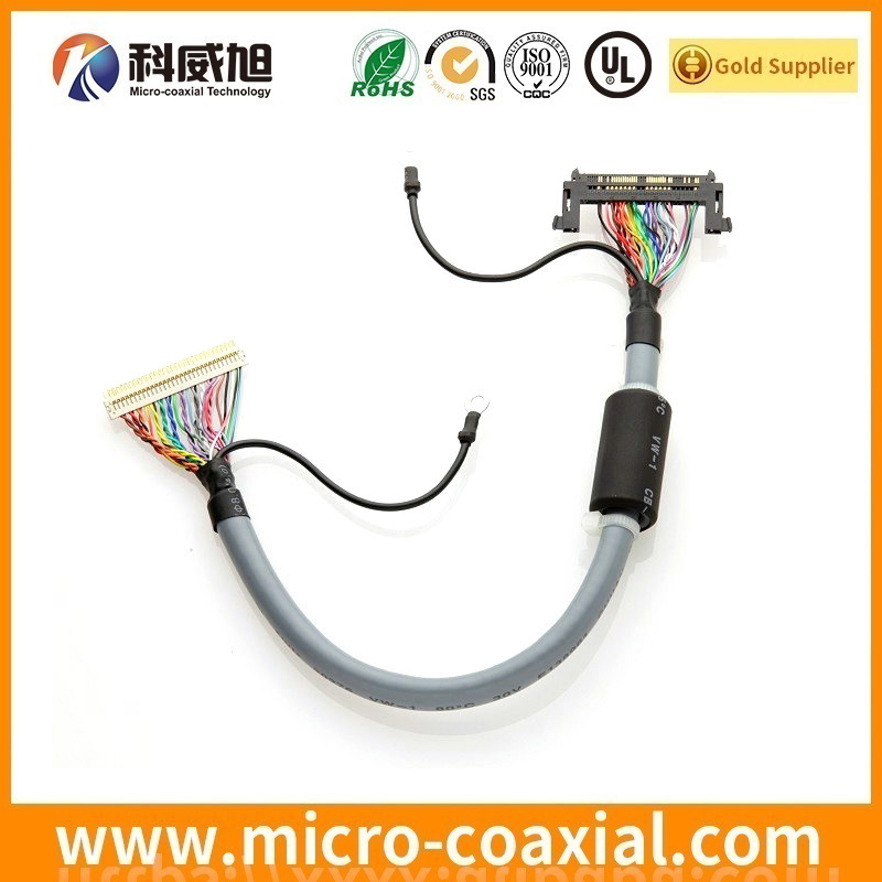 Custom FX15S-51P-0.5SD board-to-fine coaxial LVDS cable I-PEX 20229-020T-F LVDS eDP cable provider