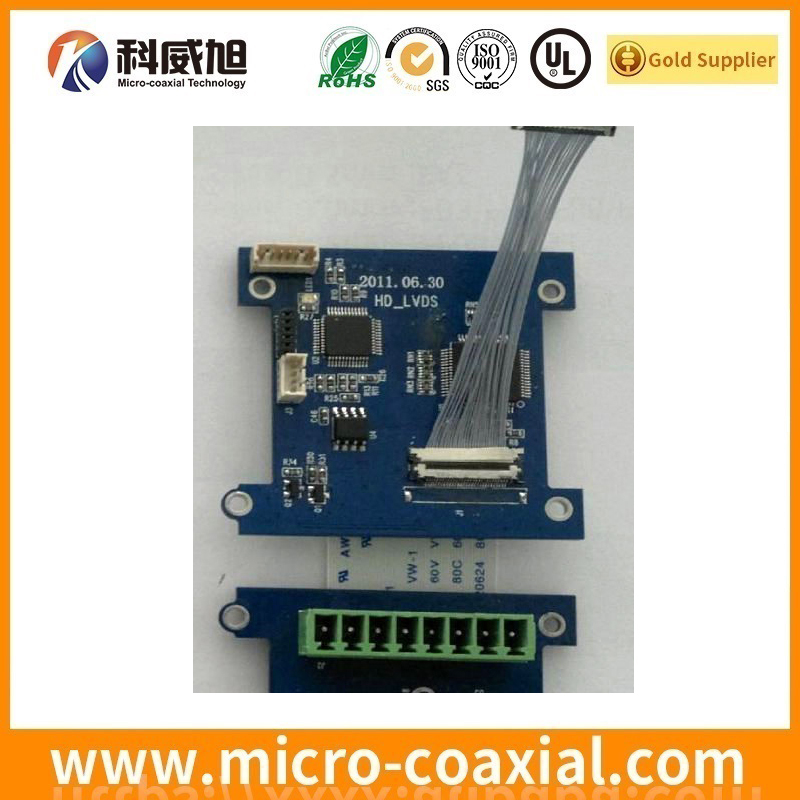 Custom HD1P040-CSH2-10000 Micro Coax LVDS cable I-PEX 20847-040T-01 LVDS eDP cable factory