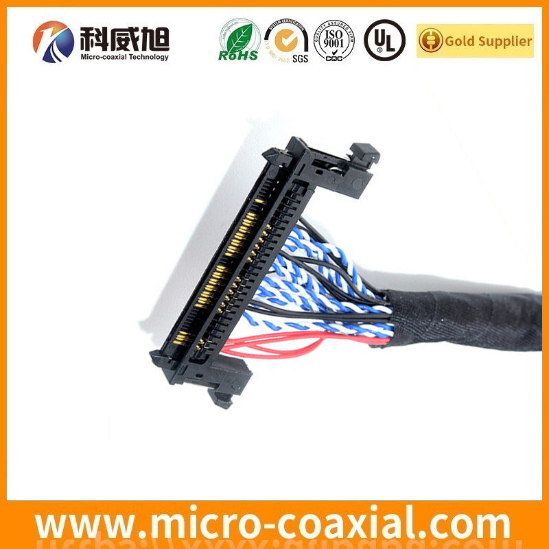 Custom HD1P040-PB1 micro coaxial connector LVDS cable I-PEX 20256-040T-00F LVDS eDP cable provider