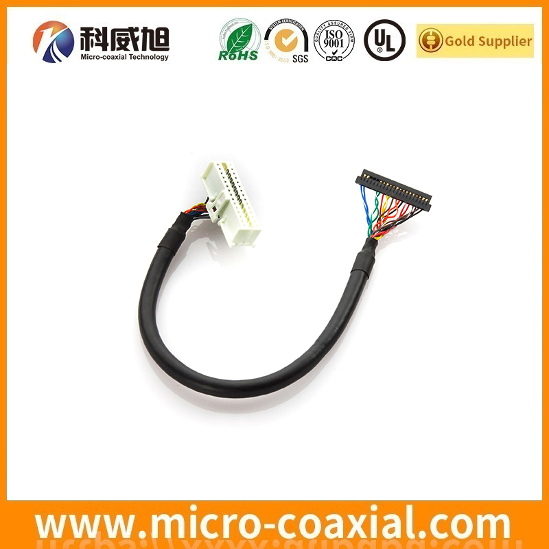 Custom I-PEX 1720-014B micro-miniature coaxial LVDS cable I-PEX 20373-020T-00 LVDS eDP cable Provider