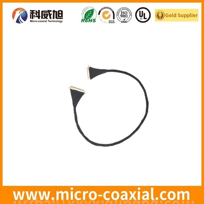 Custom I-PEX 20153-020U-F micro coaxial LVDS cable I-PEX 20373-010T-03 LVDS eDP cable Provider