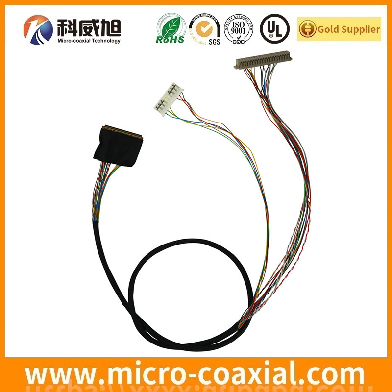 Custom I-PEX 20153-050U-F thin coaxial LVDS cable I-PEX 20347-015E-01 LVDS eDP cable Manufacturer