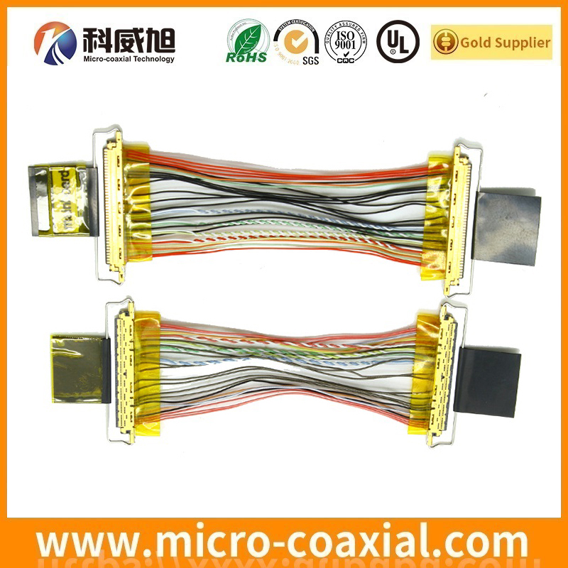 Custom I-PEX 20186 micro wire LVDS cable I-PEX 20319-040T-11 LVDS eDP cable provider