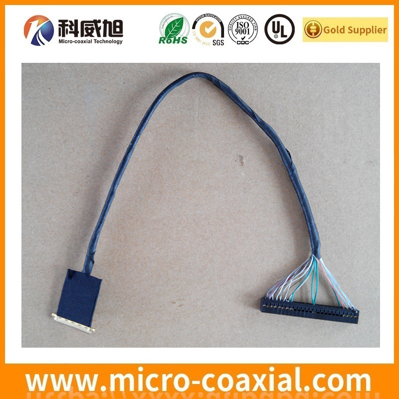 Custom I-PEX 20227-020U-21F MCX LVDS cable I-PEX 20373-R35T-06 LVDS eDP cable factory