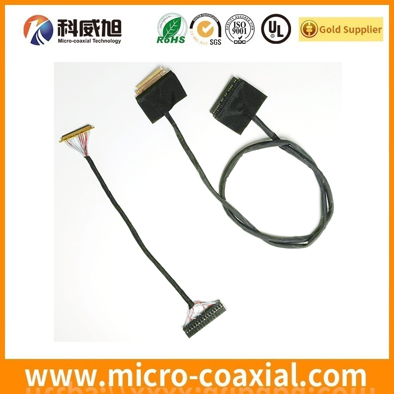 Custom I-PEX 20319-030T-11 MFCX LVDS cable I-PEX 20143-040E-20F LVDS eDP cable Supplier