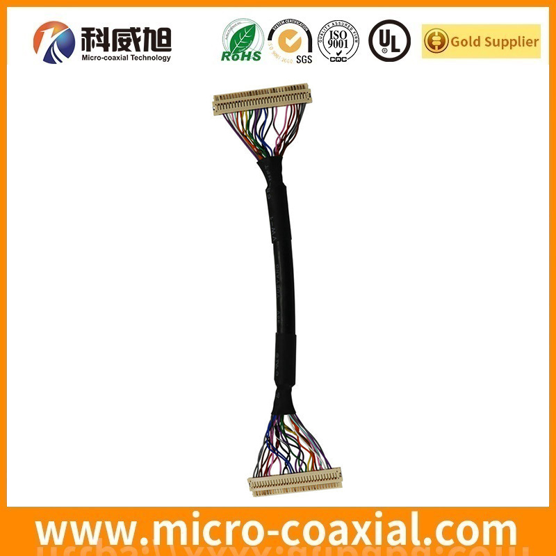 Custom I-PEX 20338-Y30T-11F fine pitch LVDS cable I-PEX 20454-320T LVDS eDP cable Provider