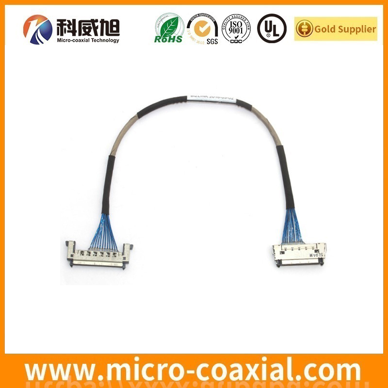 Custom I-PEX 20496-026-40 micro flex coaxial LVDS cable I-PEX 3427-0401 LVDS eDP cable Manufactory
