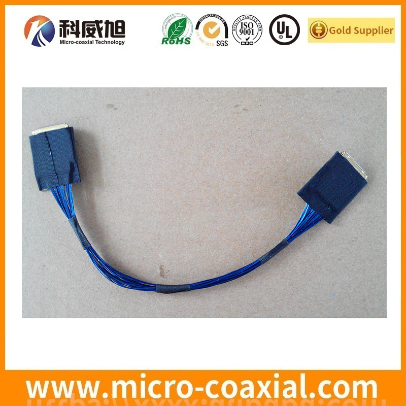 Custom I-PEX 20497-050T-30 fine micro coaxial LVDS cable I-PEX 1653 LVDS eDP cable manufactory