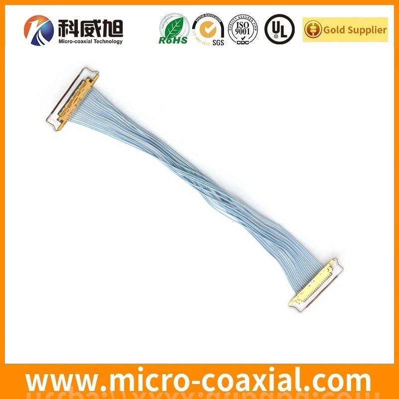 Custom I-PEX 20498-040E-41 Micro Coaxial LVDS cable I-PEX 2496-030 LVDS eDP cable supplier