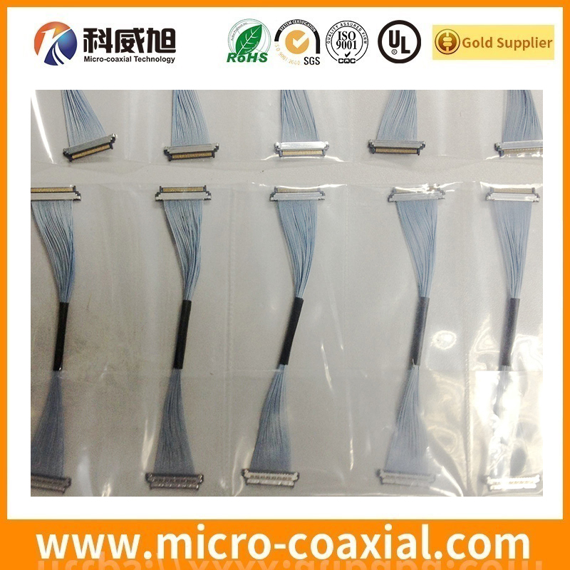 Custom I-PEX 20680-050T-02 micro coaxial LVDS cable I-PEX 20681 LVDS eDP cable Factory