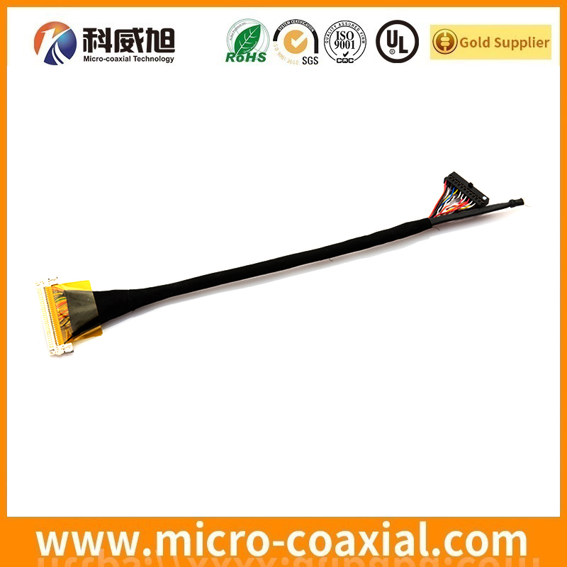 Custom I-PEX 20833 micro-coxial LVDS cable I-PEX 20848-040T-01 LVDS eDP cable Supplier