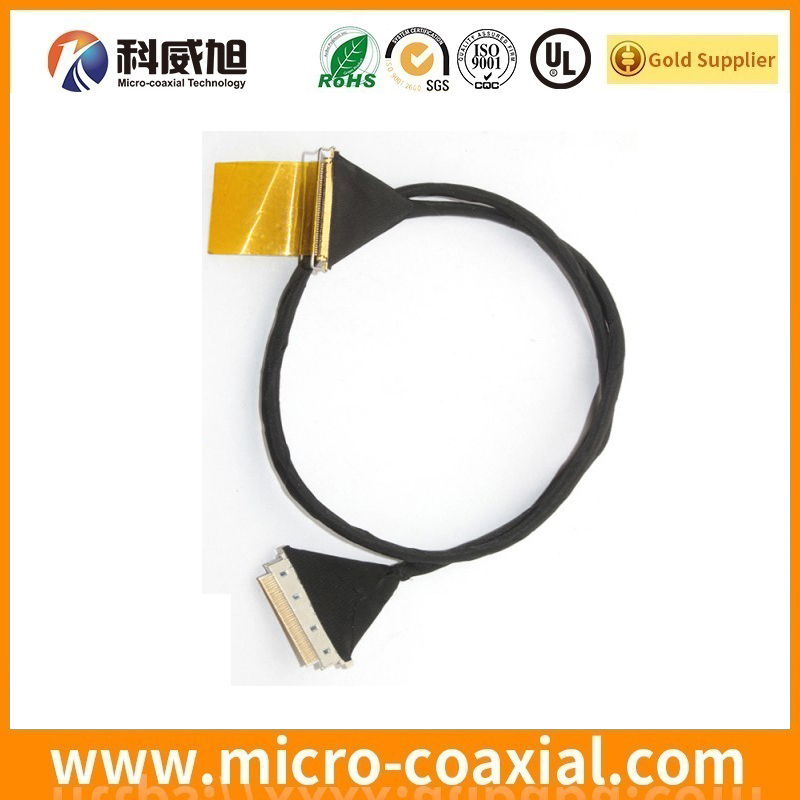Custom I-PEX 20846 micro coax LVDS cable I-PEX 20848-030T-01 LVDS eDP cable manufacturing plant