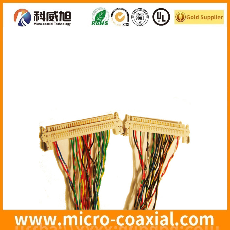 Custom I-PEX 20879-040E-01 fine micro coax LVDS cable I-PEX 20531-040T-02 LVDS eDP cable manufacturing plant