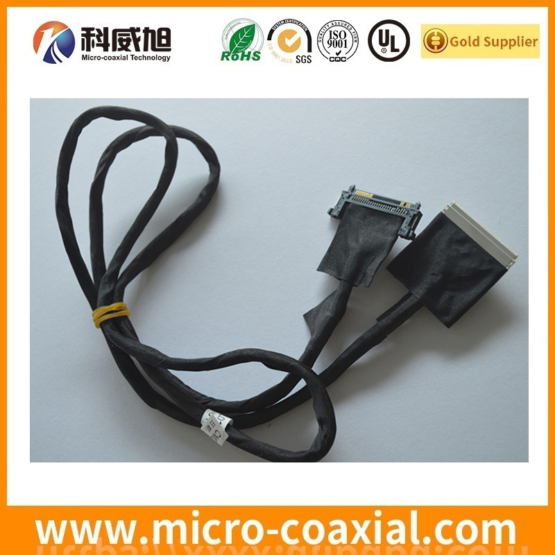 Custom I-PEX 2182-040-04 thin coaxial LVDS cable I-PEX 2047-030 LVDS eDP cable supplier