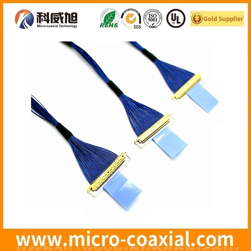 Custom I-PEX 2453 fine micro coaxial LVDS cable I-PEX 20455-040E-99 LVDS eDP cable Supplier