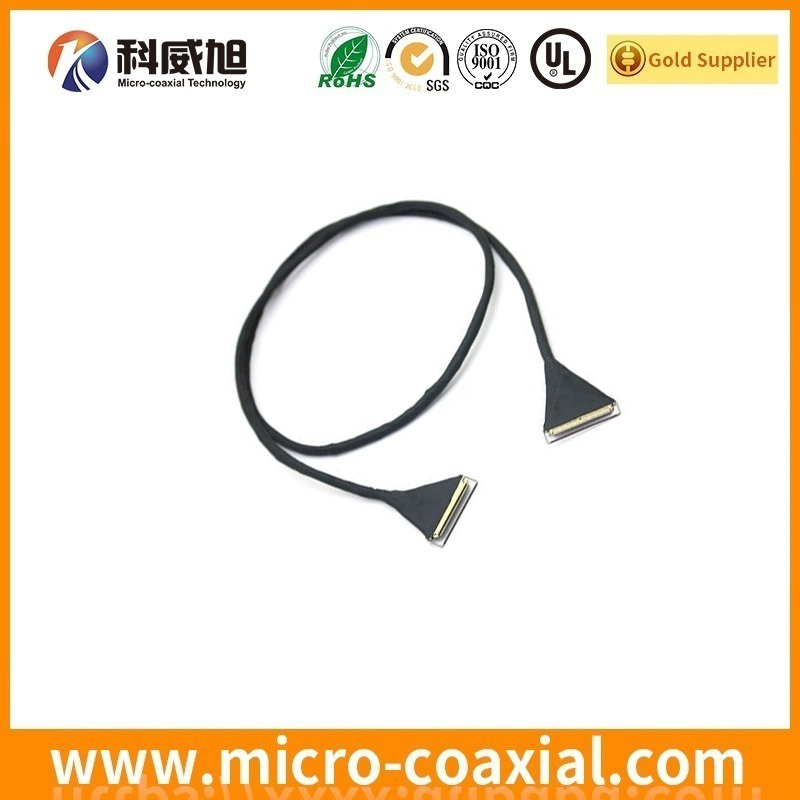 Custom I-PEX 2766-0121 Micro Coaxial LVDS cable I-PEX 20437-040T-01 LVDS eDP cable factory