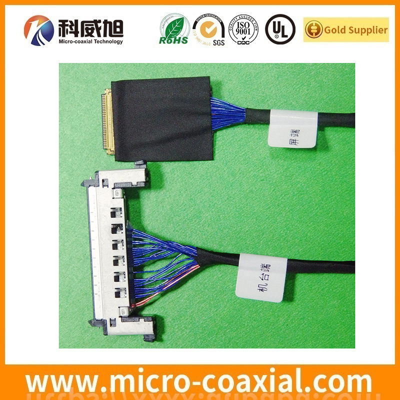 Custom I-PEX 3204-0201 fine micro coaxial LVDS cable I-PEX 20410-020U LVDS eDP cable supplier