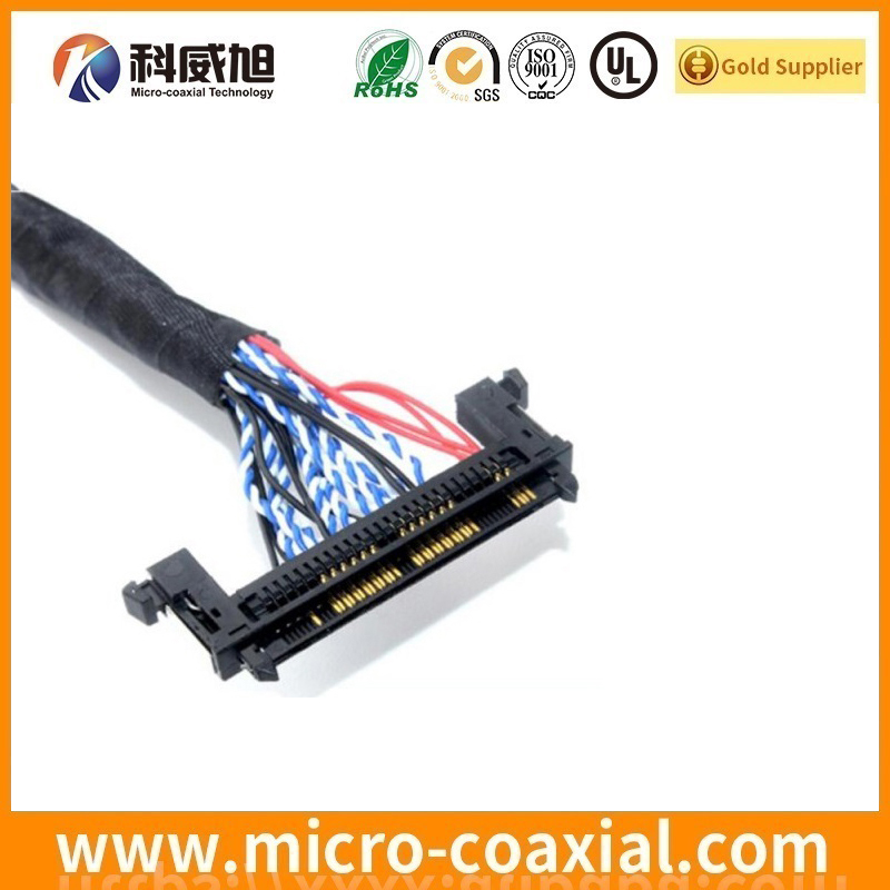 Custom I-PEX FPL-D micro coaxial LVDS cable I-PEX 2182-050-04 LVDS eDP cable factory