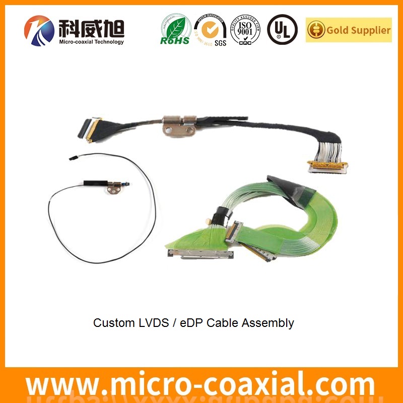 Custom JF08R0R041030UA micro coax LVDS cable I-PEX 20833-040T-01-1 LVDS eDP cable provider