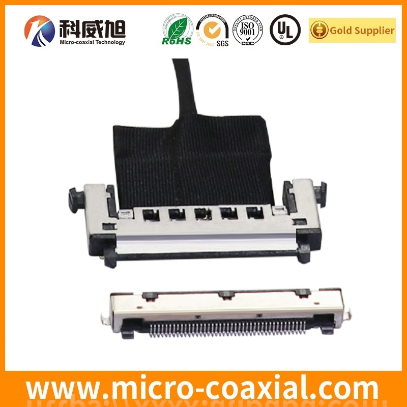 Custom LVC-C40LPMSG micro flex coaxial LVDS cable I-PEX 2496-050 LVDS eDP cable Supplier