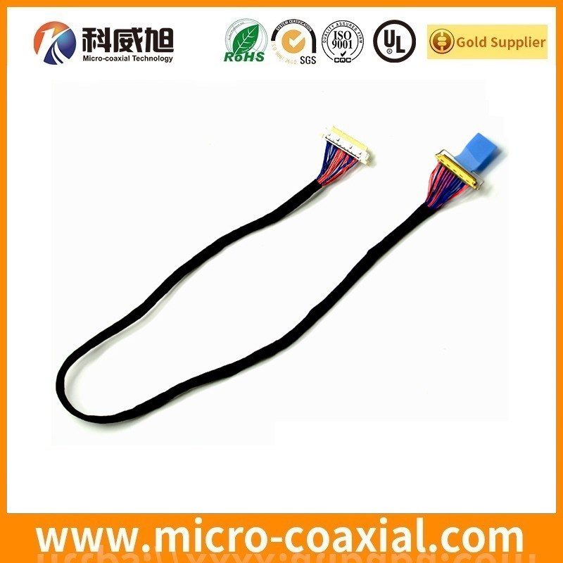 Manufactured DF56-40S-0.3V(51) micro coaxial connector LVDS cable I-PEX 2496-040 LVDS eDP cable manufacturing plant