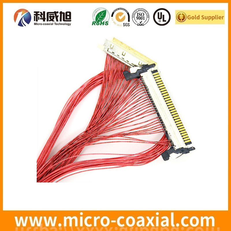 Manufactured DF56-50P-0.3SD(51) micro coaxial connector LVDS cable I-PEX 20455-030E LVDS eDP cable vendor