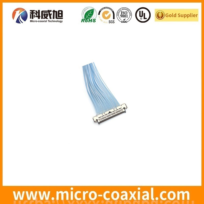 Manufactured DF80D-50P-0.5SD(52) MCX LVDS cable I-PEX 20323-040E-12 LVDS eDP cable manufactory
