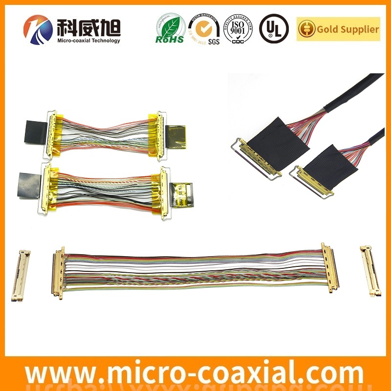 Manufactured DF81-50P-SHL thin coaxial LVDS cable I-PEX 20848-040T-01 LVDS eDP cable Factory