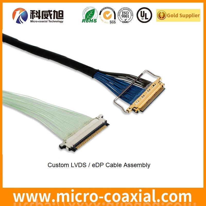 Manufactured FI-JW50C-BGB-SA-6000 thin coaxial LVDS cable I-PEX 20380-R50T-16 LVDS eDP cable factory