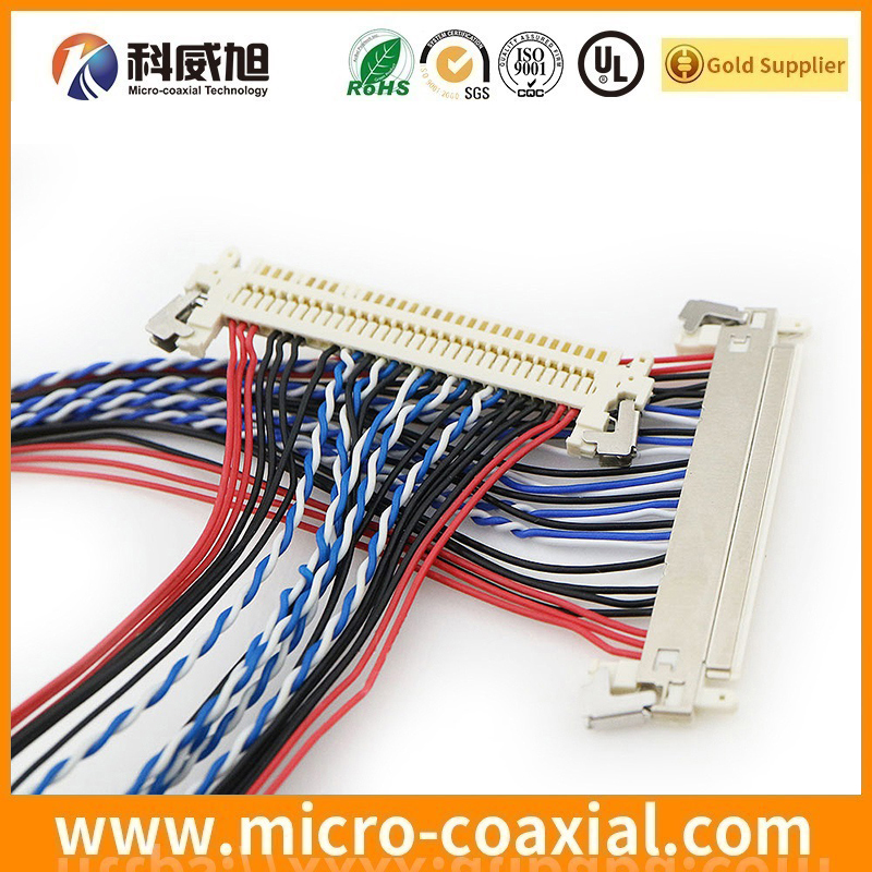 Manufactured FI-SEB20P-HF10E-E3000-AM fine pitch connector LVDS cable I-PEX 20421-051T LVDS eDP cable provider