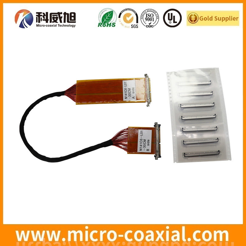 Manufactured FI-WE21P-HFE MCX LVDS cable I-PEX 20347-330E-12R LVDS eDP cable Manufacturing plant