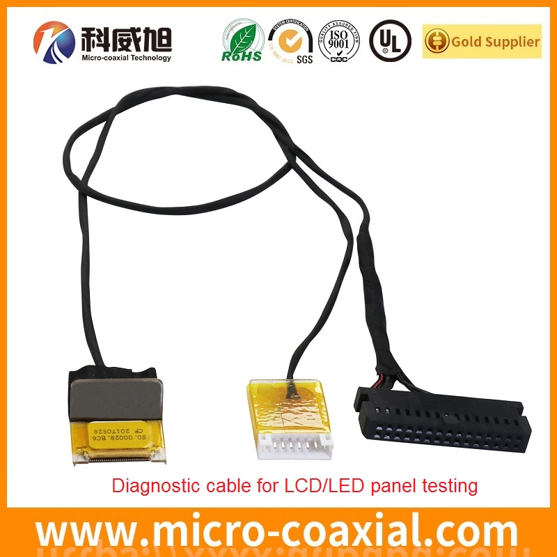 Manufactured FX16-21P-GND micro-miniature coaxial LVDS cable I-PEX 20728-030T-01 LVDS eDP cable Factory
