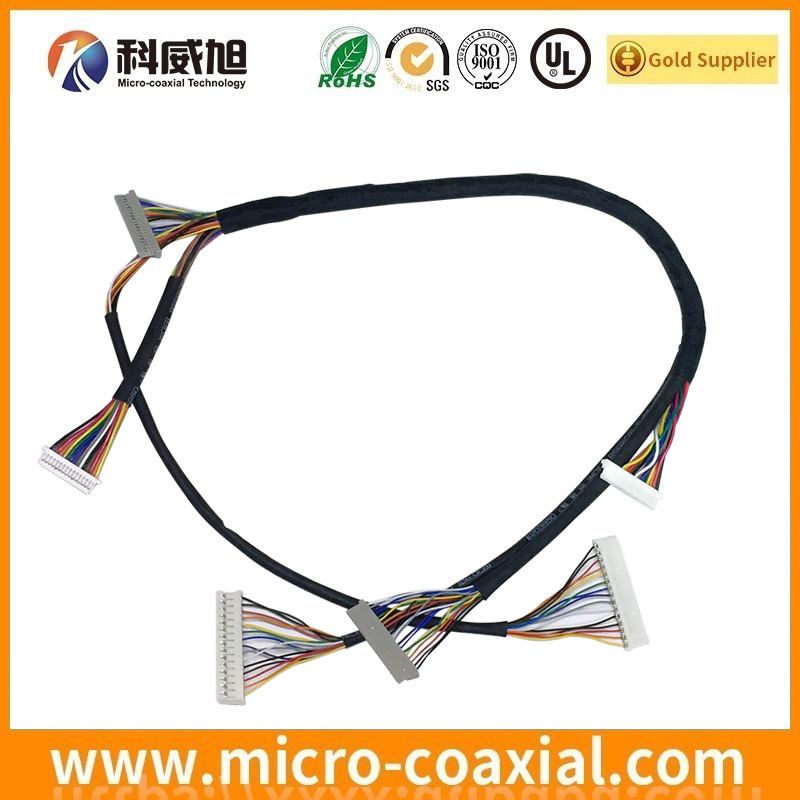 Manufactured I-PEX 20227-020U-21F micro coaxial LVDS cable I-PEX 20410-030U LVDS eDP cable manufactory